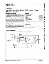 DataSheet LMP8270 pdf